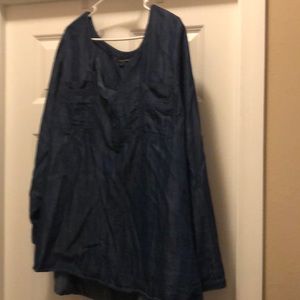 Lane Bryant denim colored top